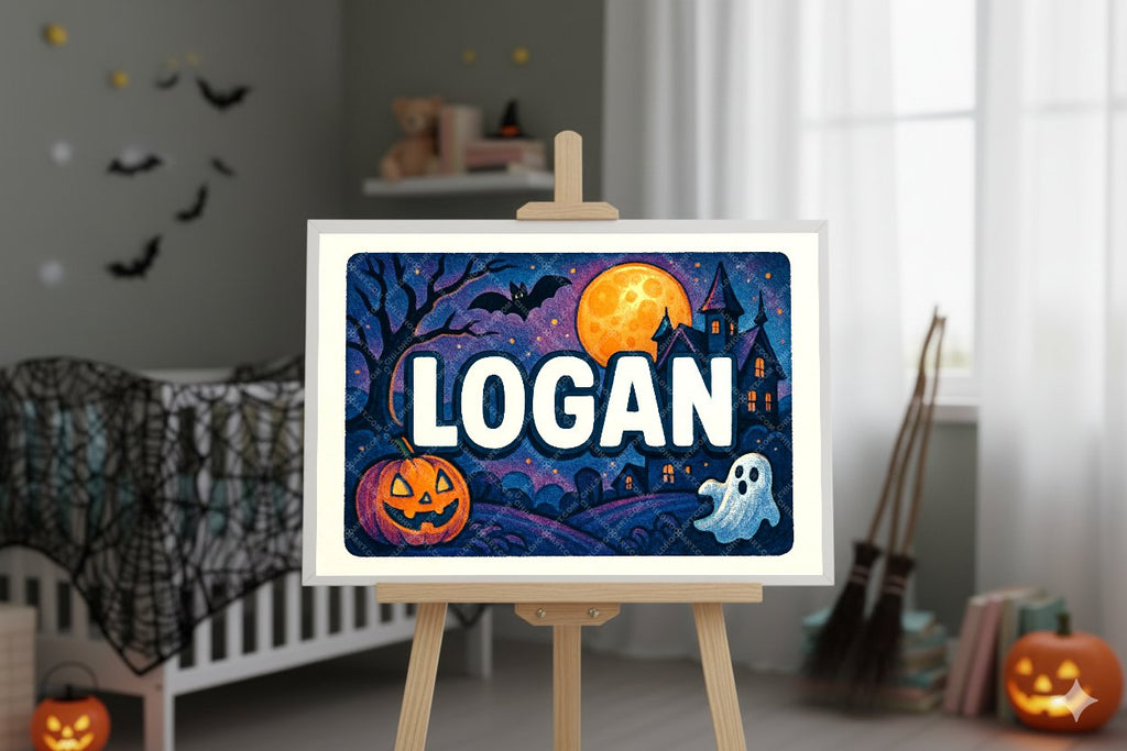 Personalized name art for Logan