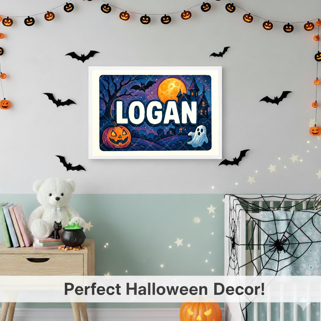 Personalized name art for Logan