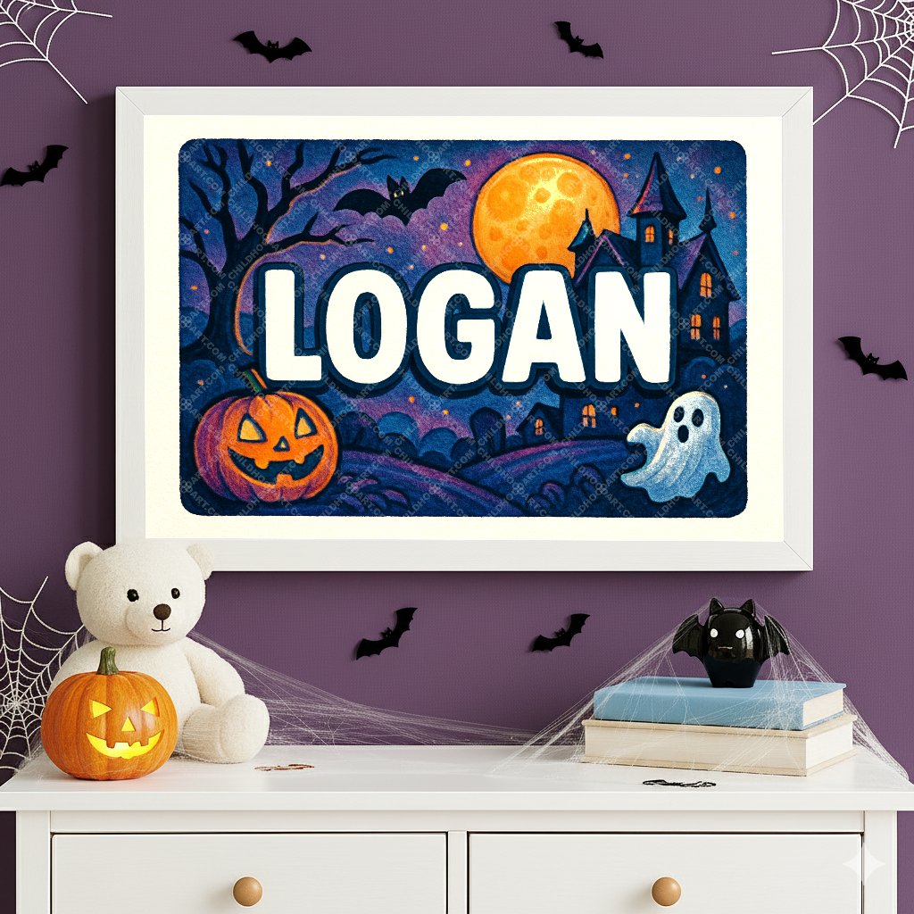 Personalized name art for Logan