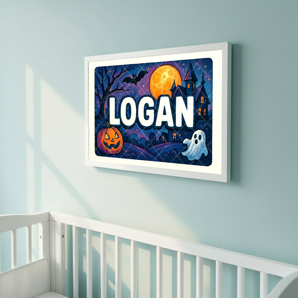 Personalized name art for Logan