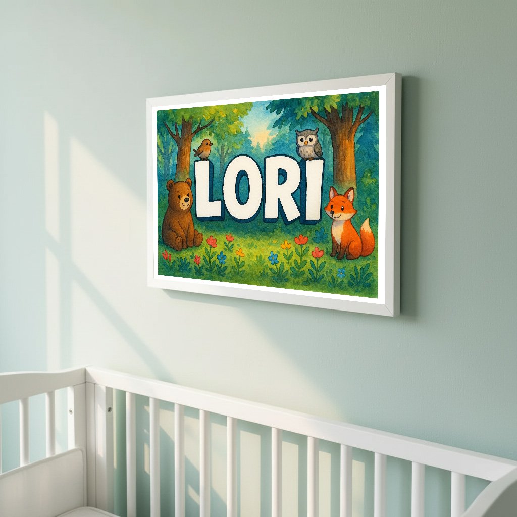 Personalized name art for Lori