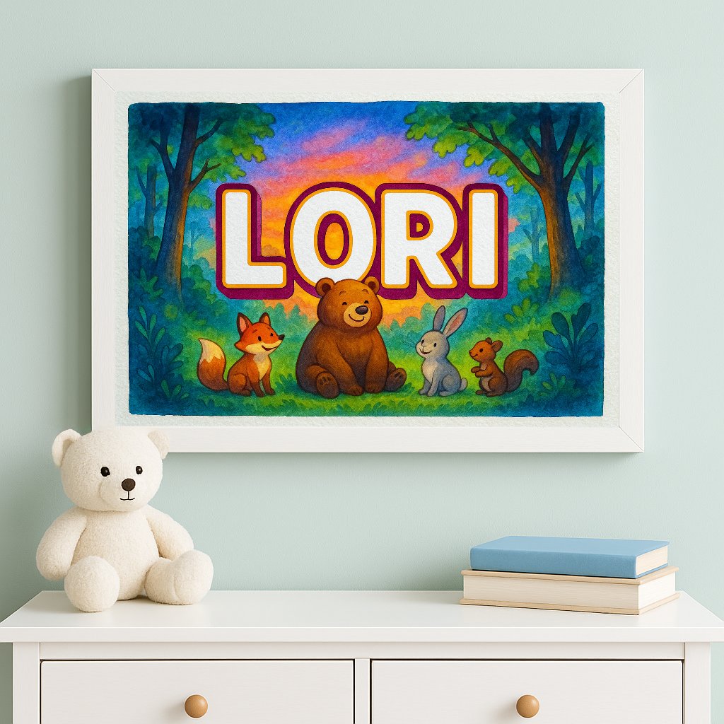 Personalized name art for Lori