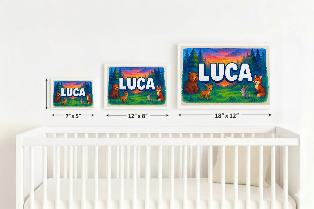 Personalized name art for Luca