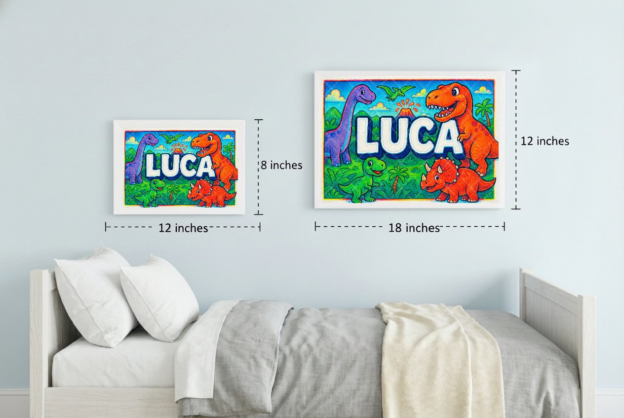 Personalized name art for Luca