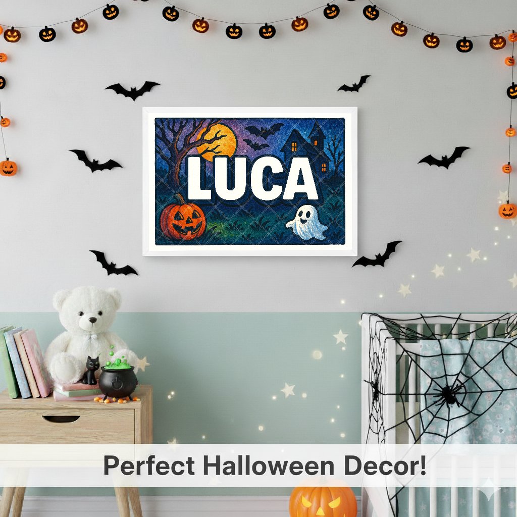 Personalized name art for Luca