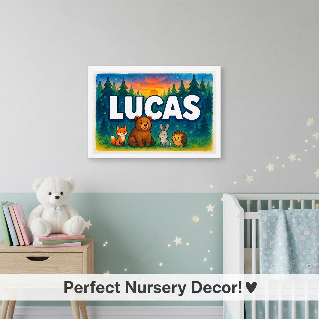 Personalized name art for Lucas