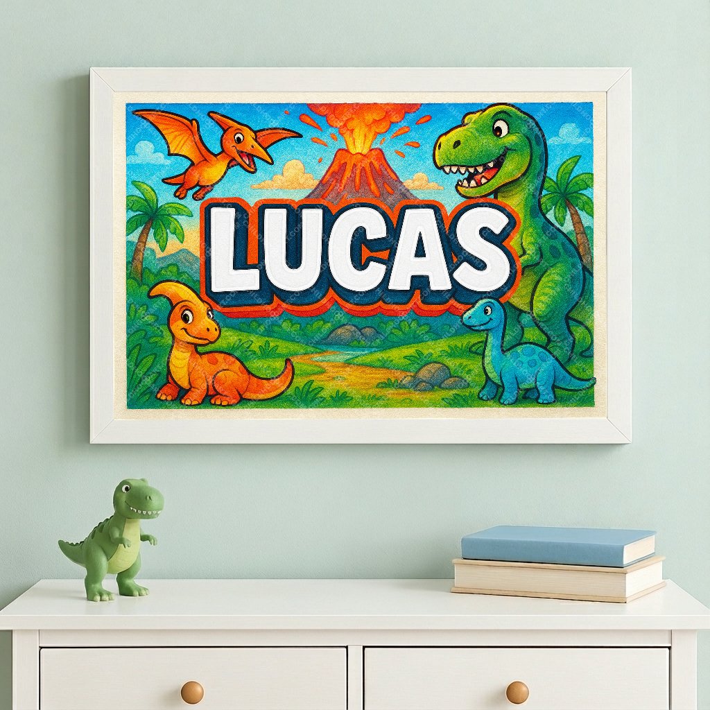 Personalized name art for Lucas
