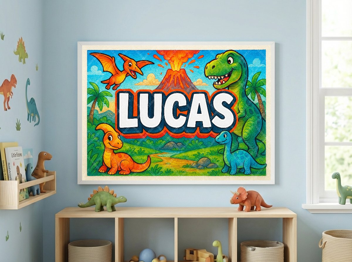 Personalized name art for Lucas