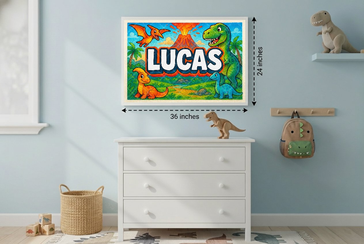 Personalized name art for Lucas