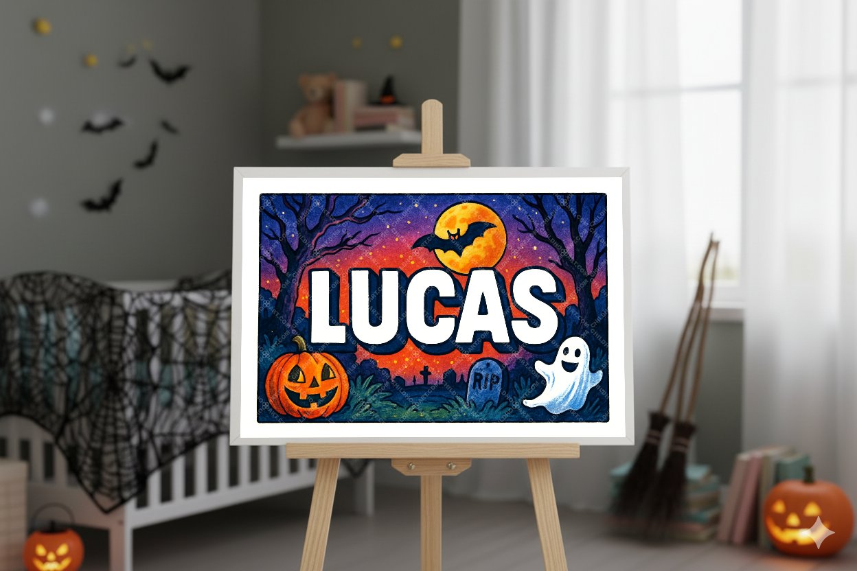 Personalized name art for Lucas