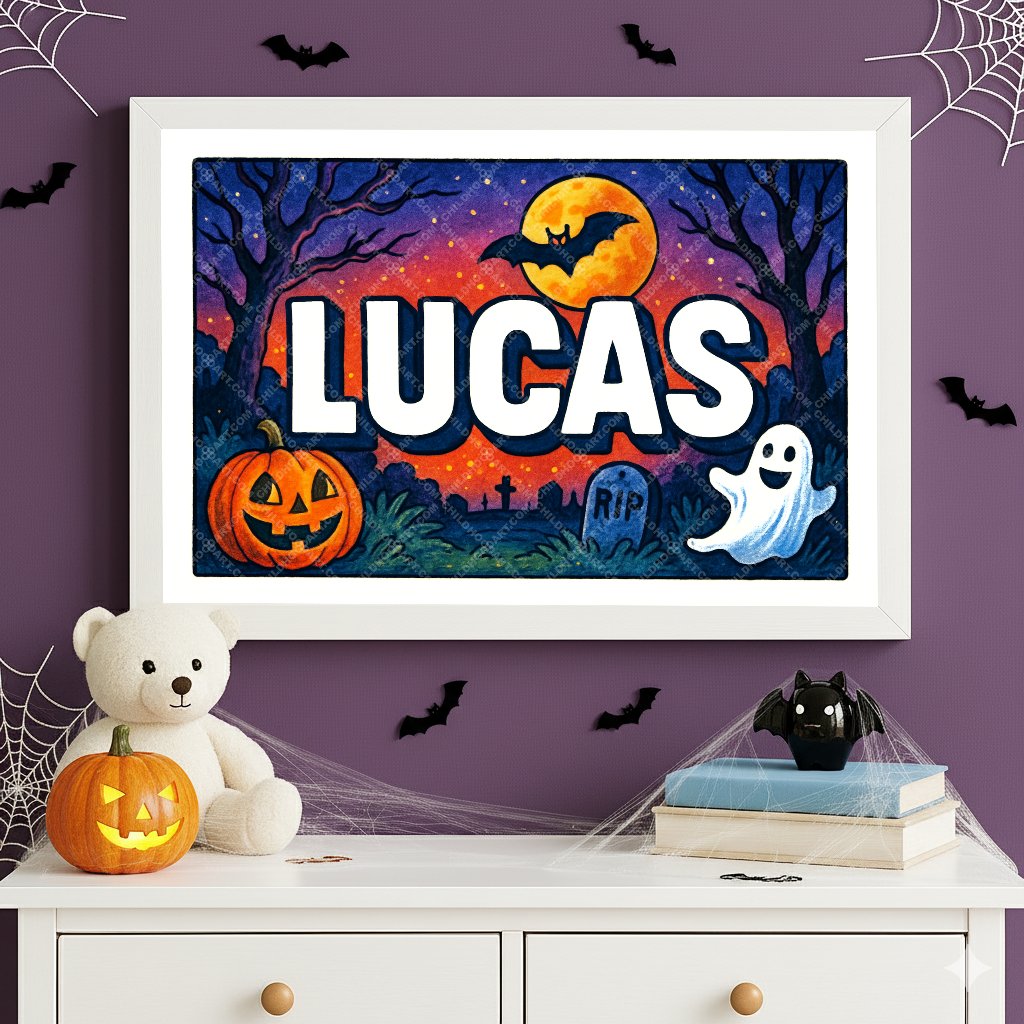 Personalized name art for Lucas