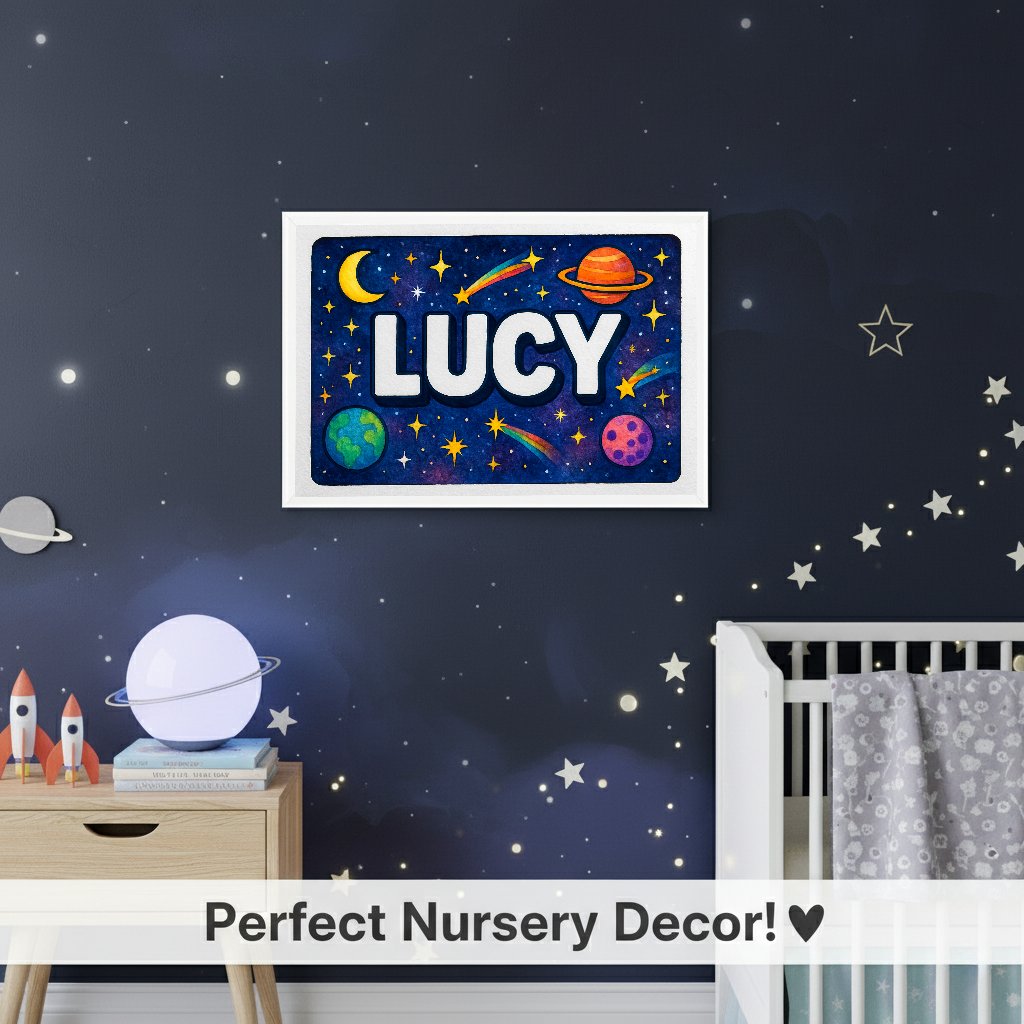 Personalized name art for Lucy