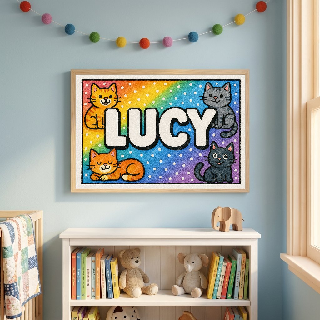 Personalized name art for Lucy