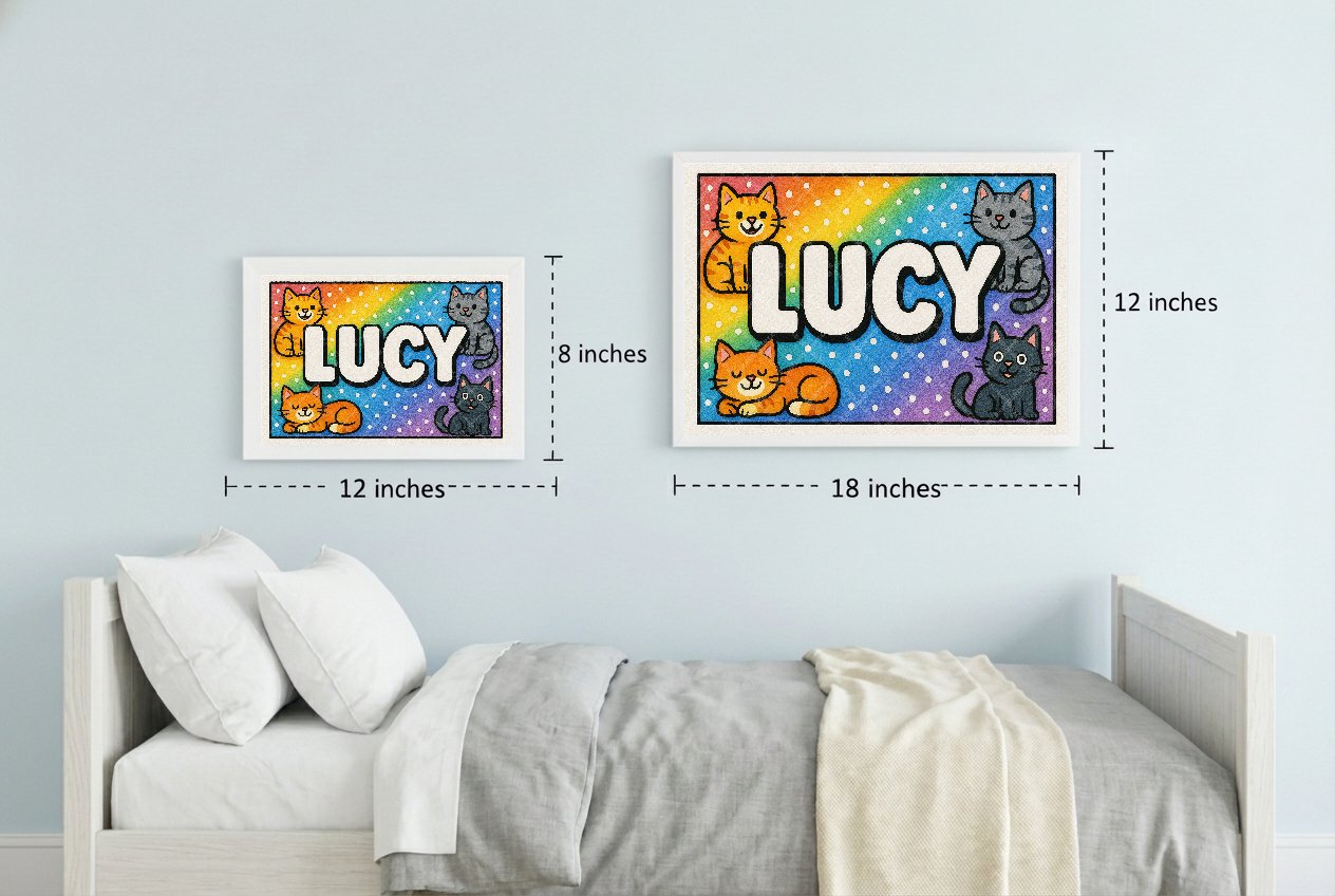Personalized name art for Lucy