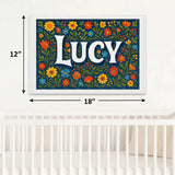 Calm personalized name art for Lucy