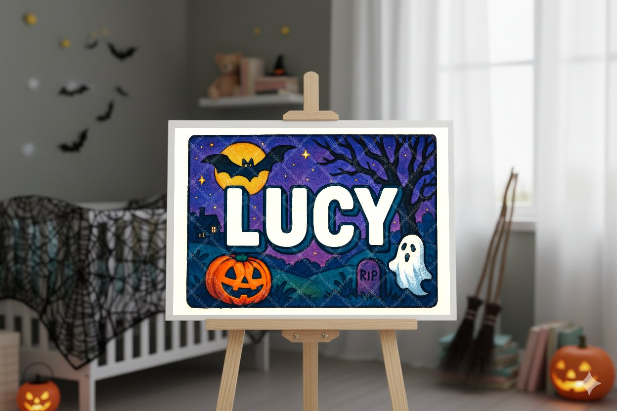 Personalized name art for Lucy