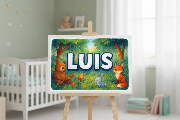 Luis’ Personalized Forest Friends Art