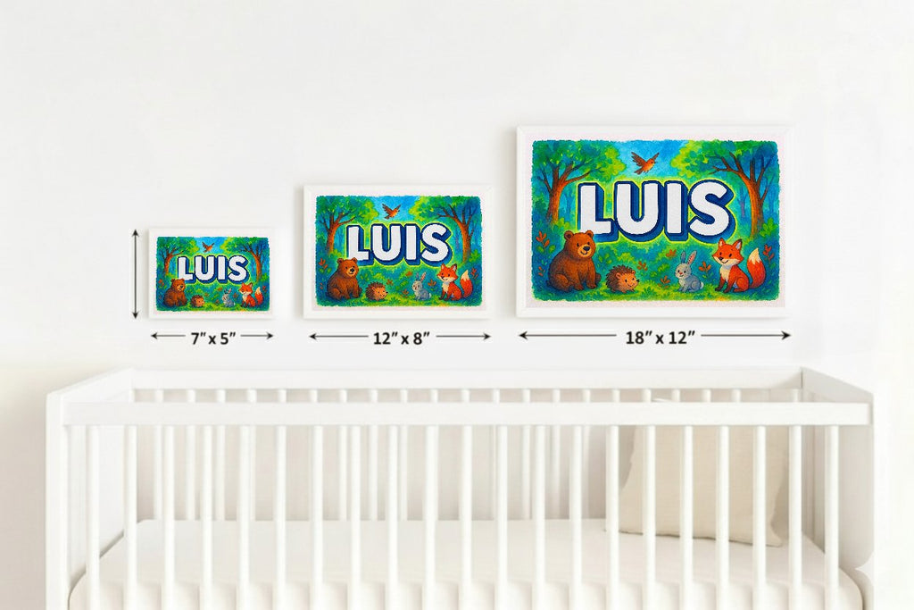 Personalized name art for Luis