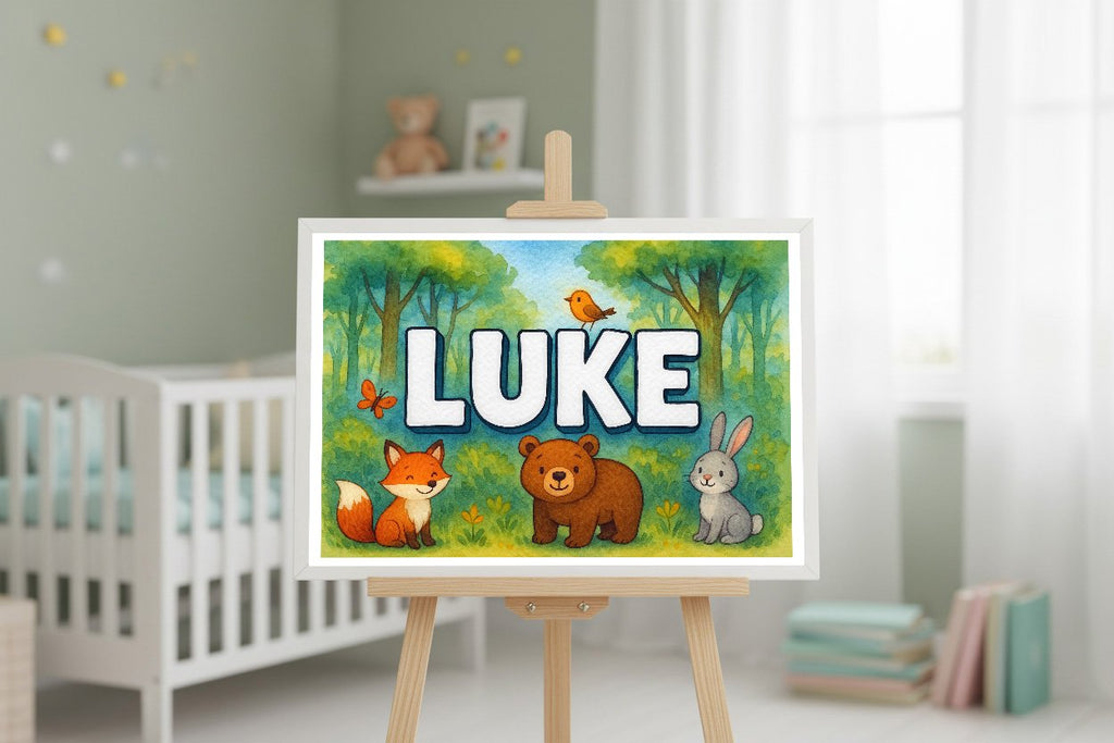 Personalized name art for Luke