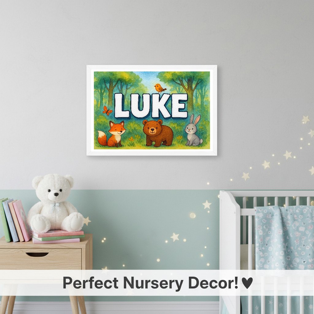 Personalized name art for Luke