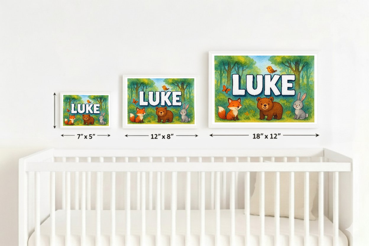 Personalized name art for Luke
