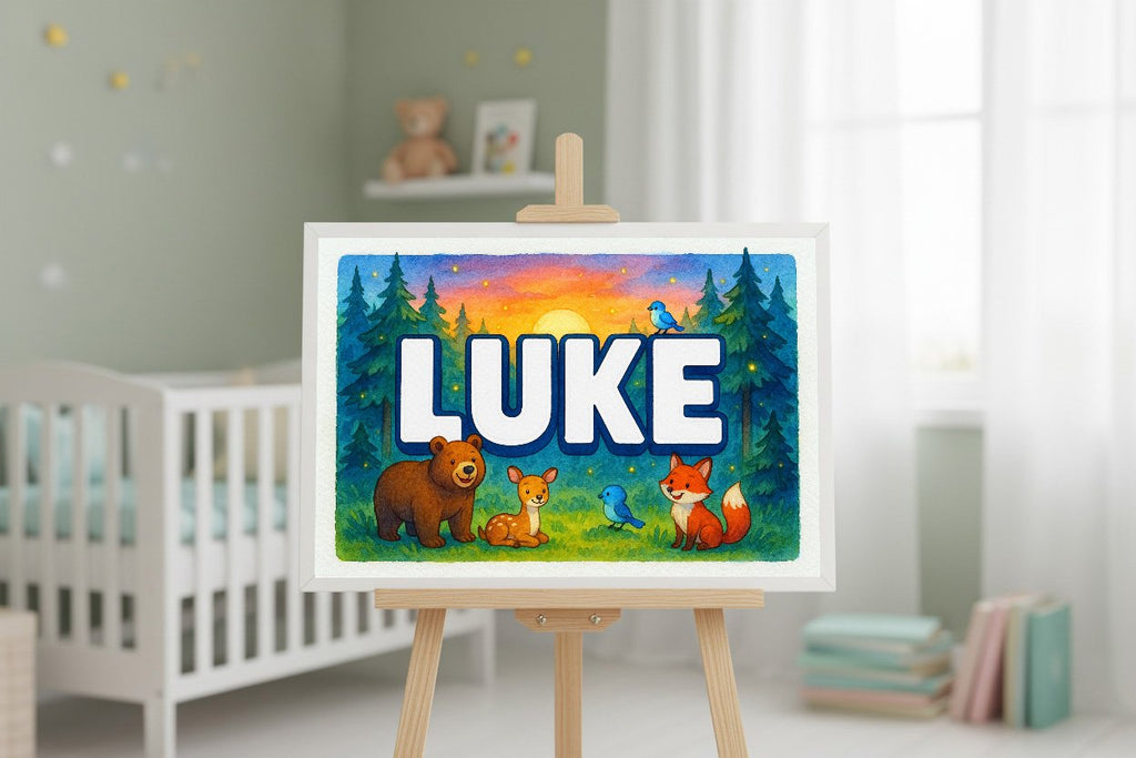 Personalized name art for Luke