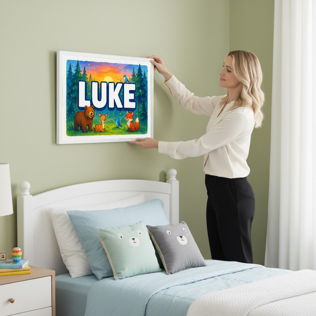 Personalized name art for Luke
