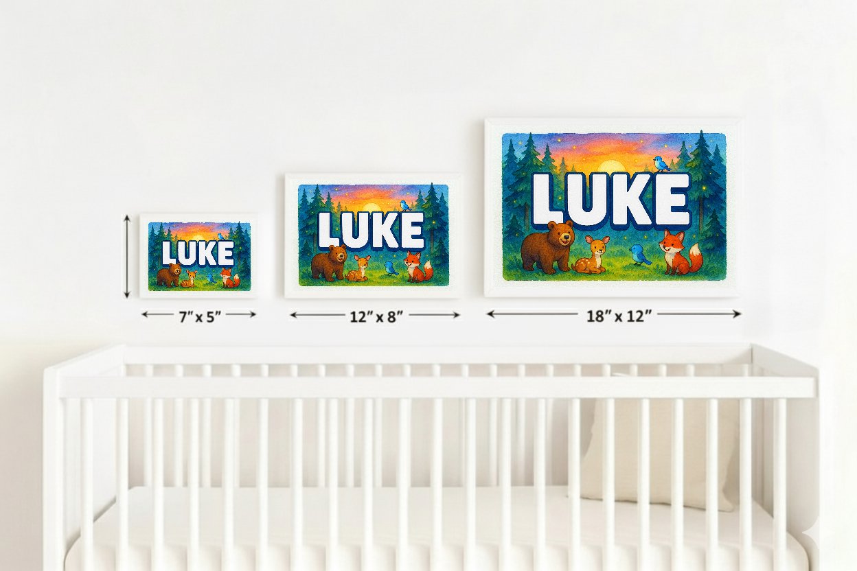 Personalized name art for Luke