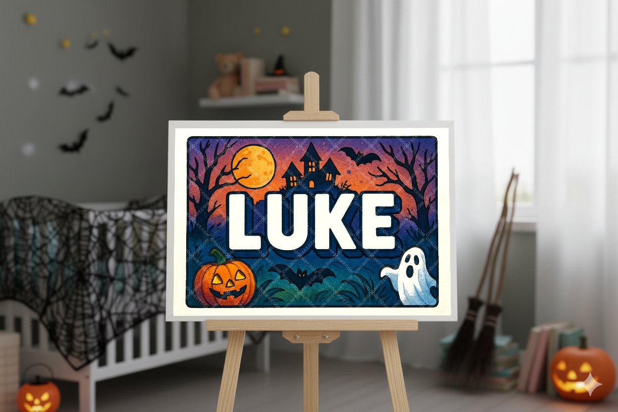 Personalized name art for Luke