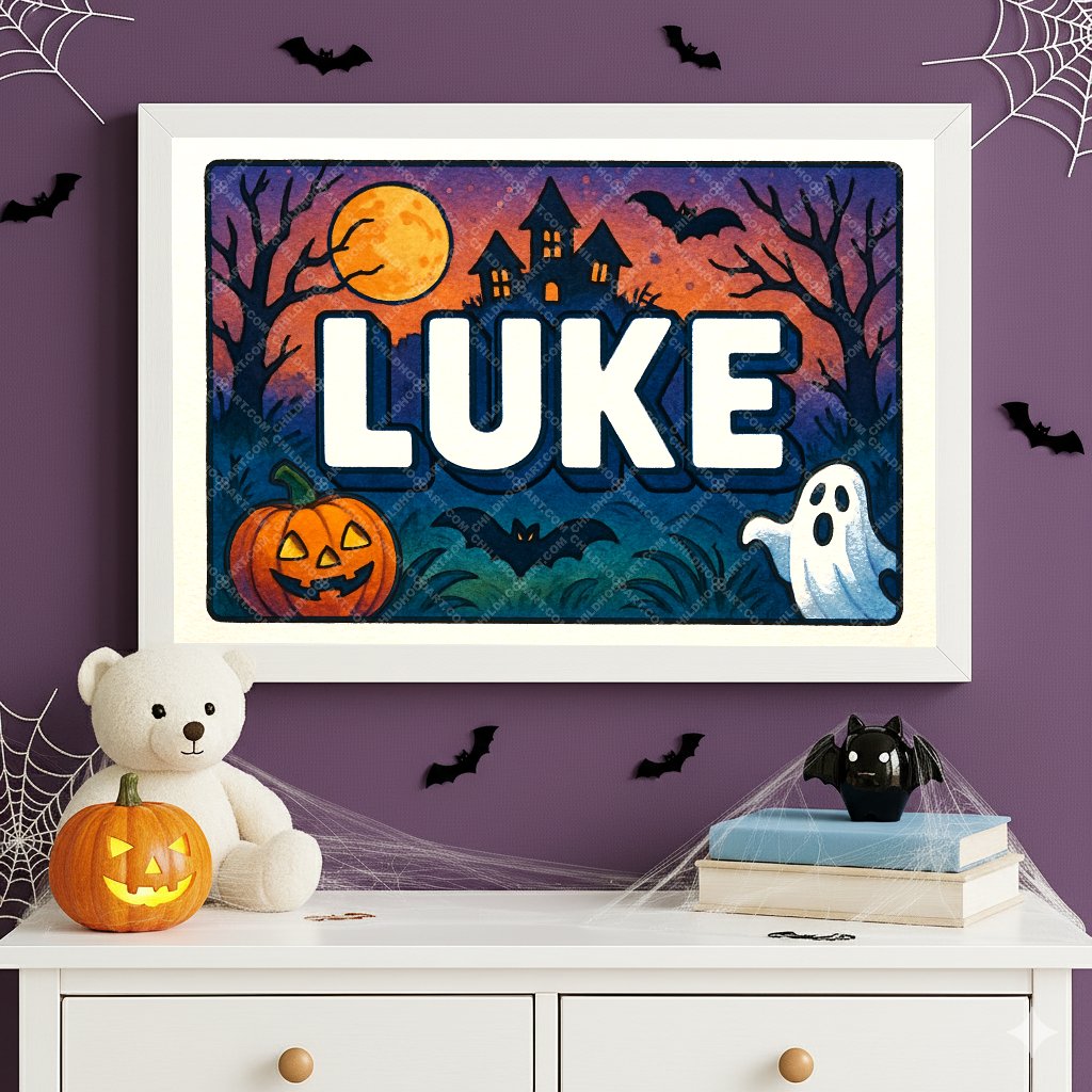 Personalized name art for Luke