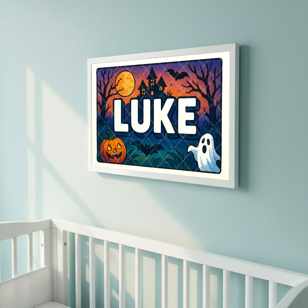 Personalized name art for Luke