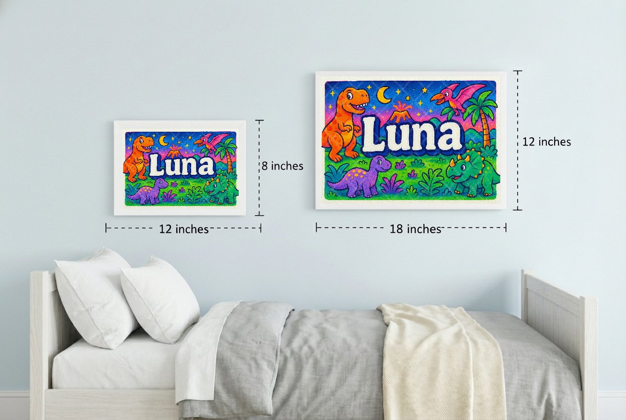 Personalized name art for Luna