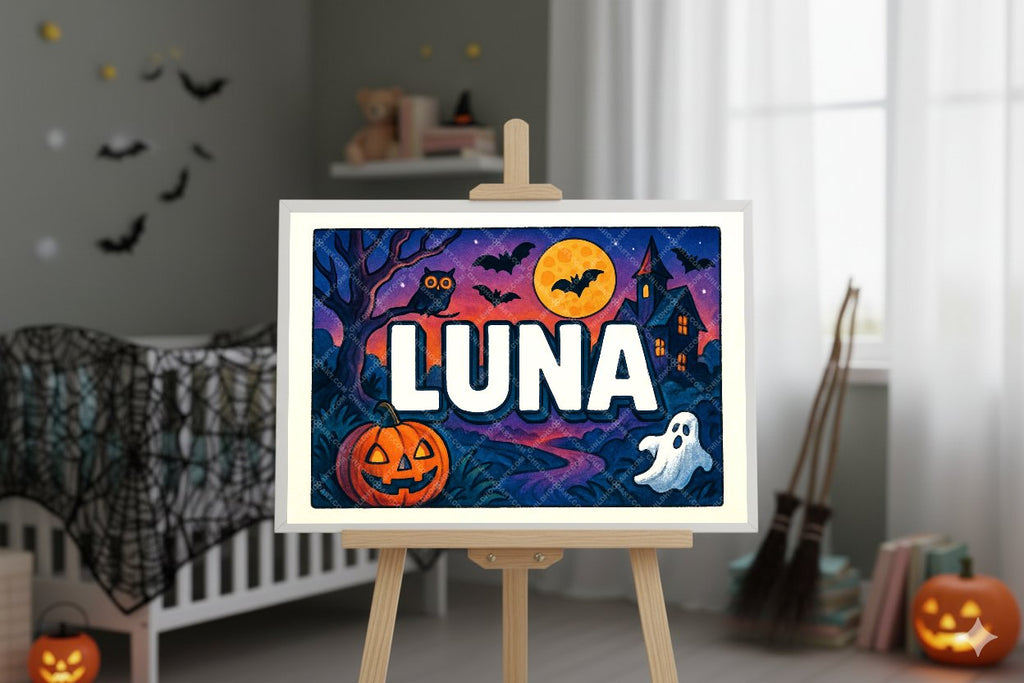 Personalized name art for Luna