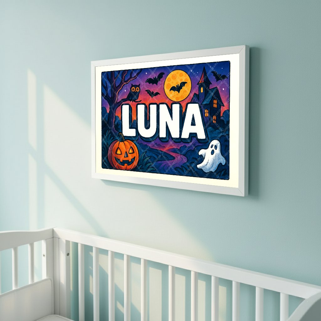 Personalized name art for Luna