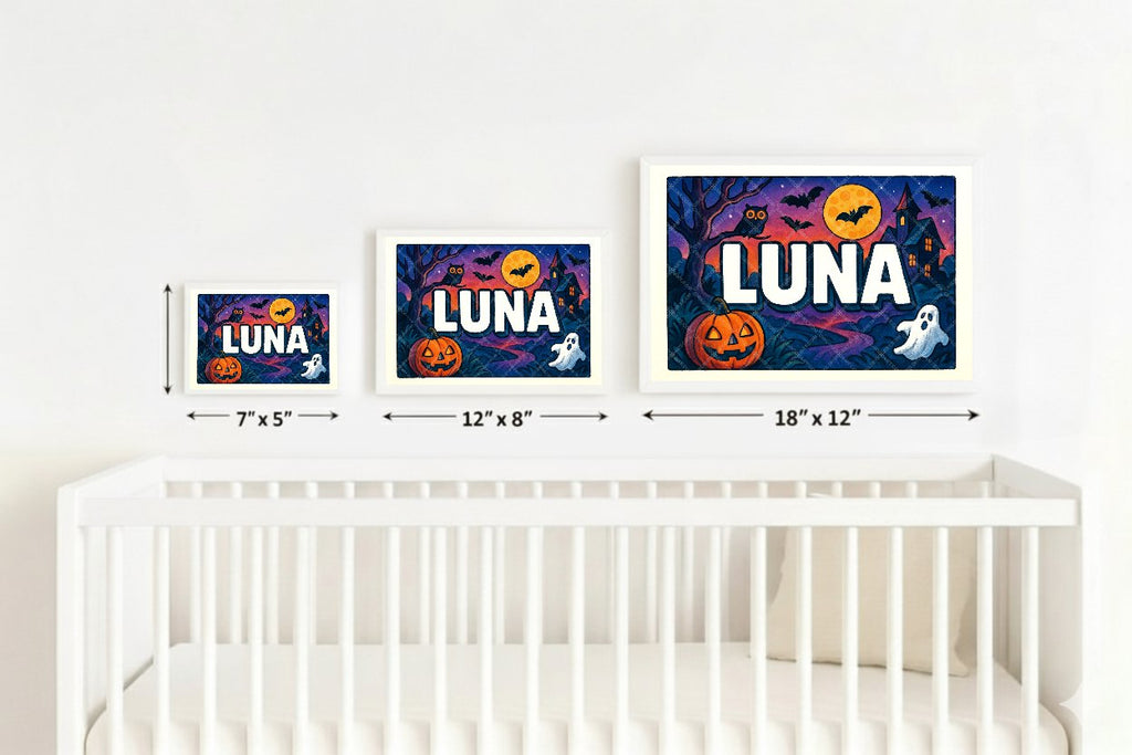 Personalized name art for Luna
