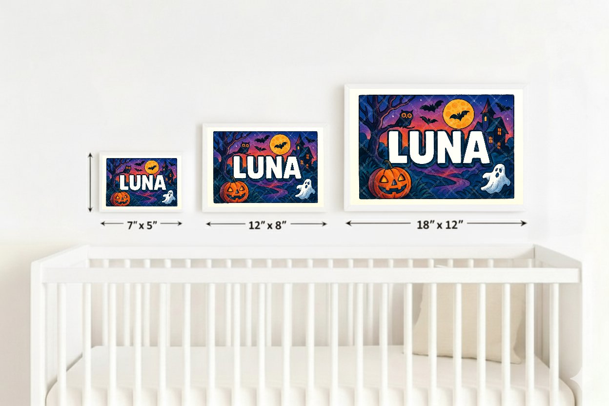 Personalized name art for Luna