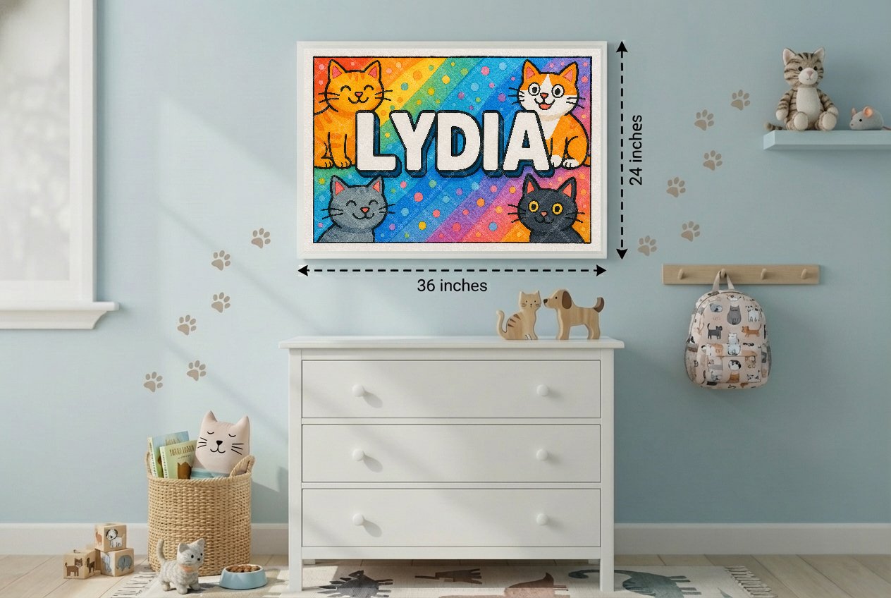 Personalized name art for Lydia