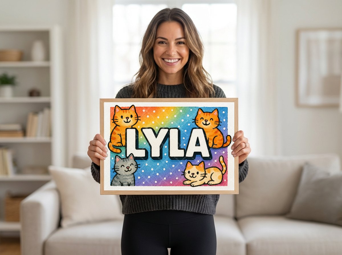 Personalized name art for Lyla