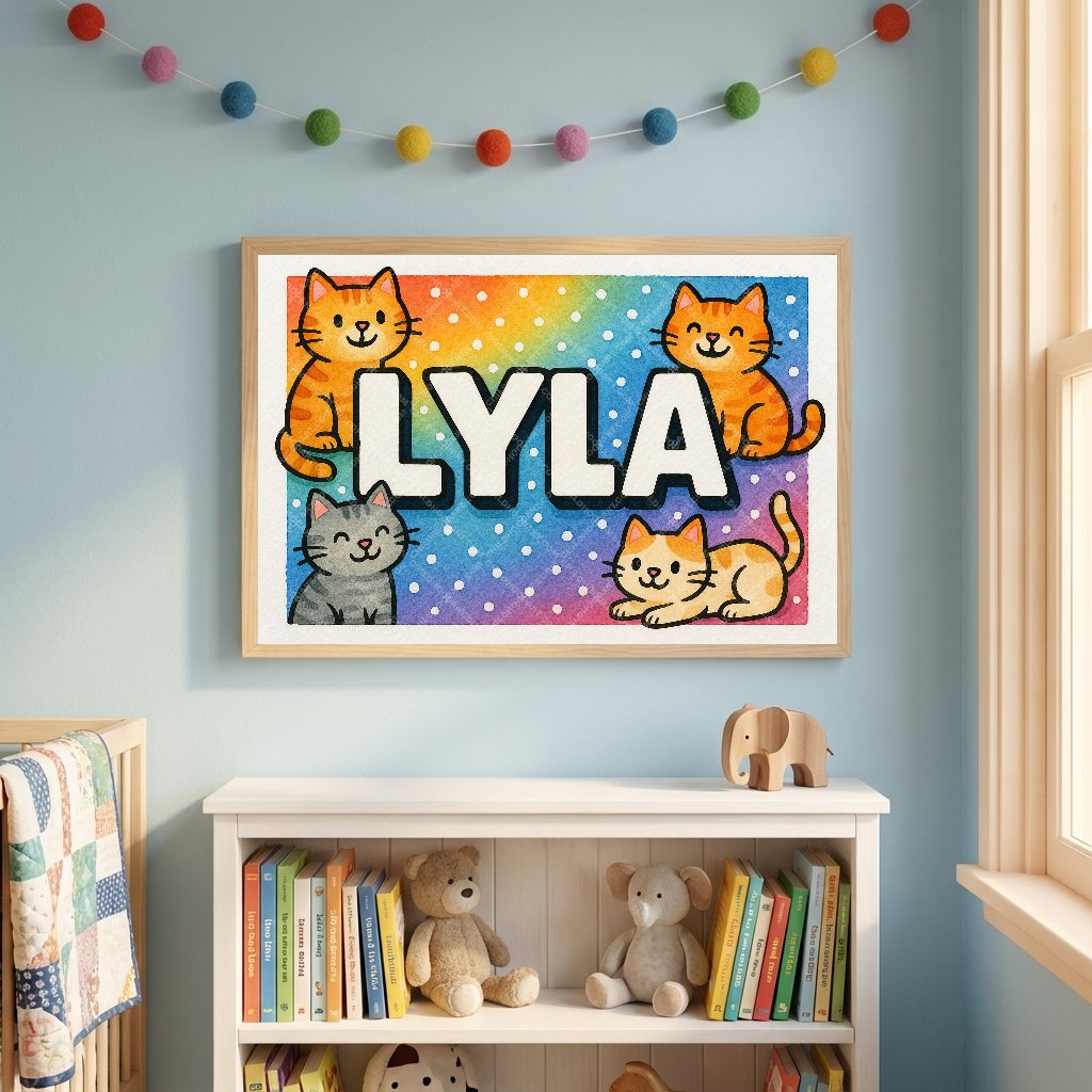 Personalized name art for Lyla