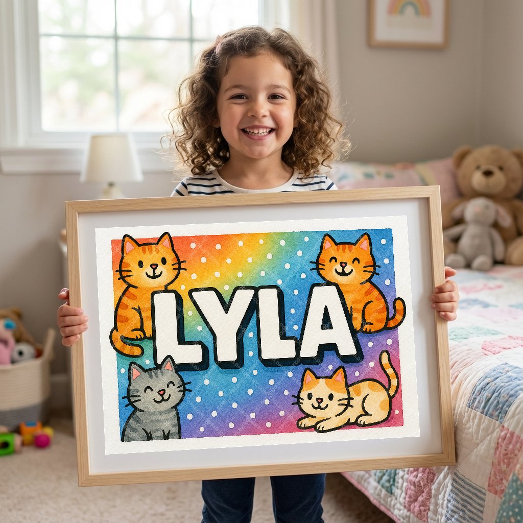 Personalized name art for Lyla