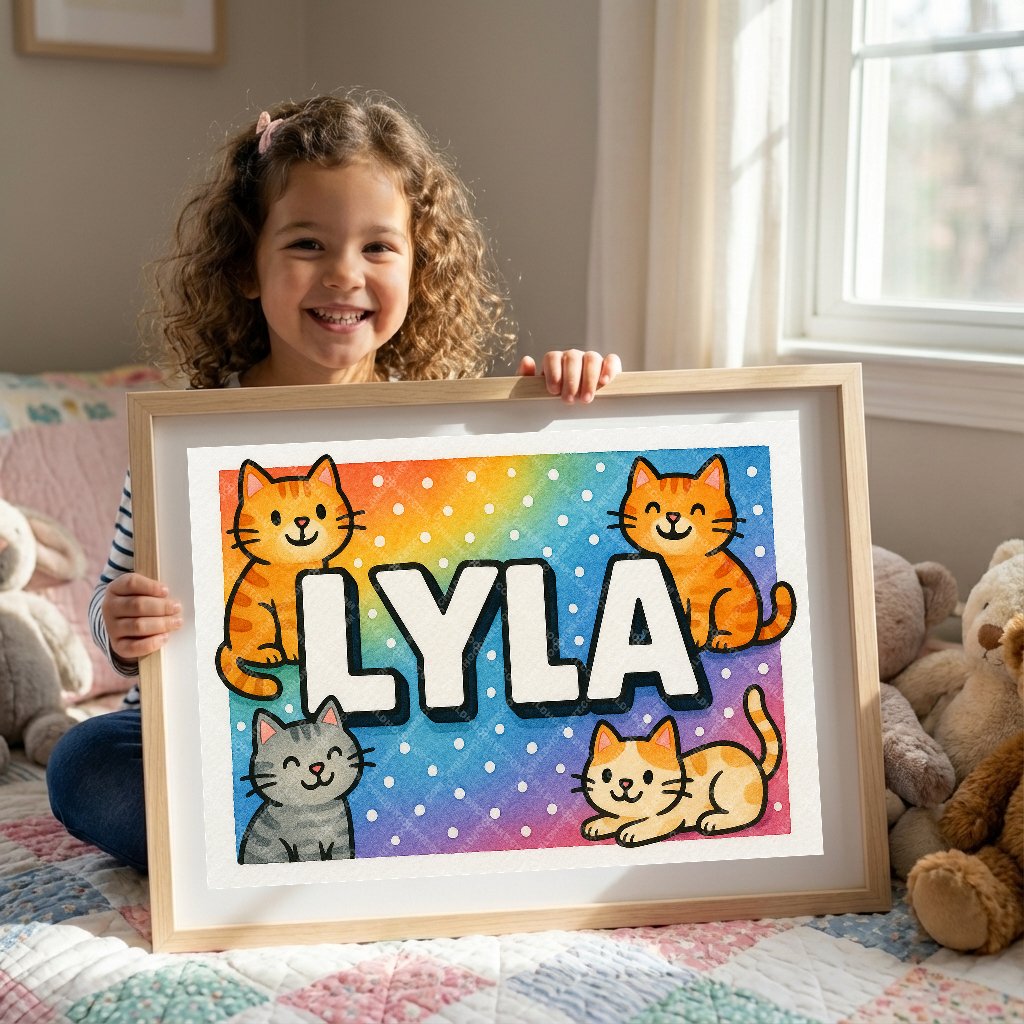 Personalized name art for Lyla
