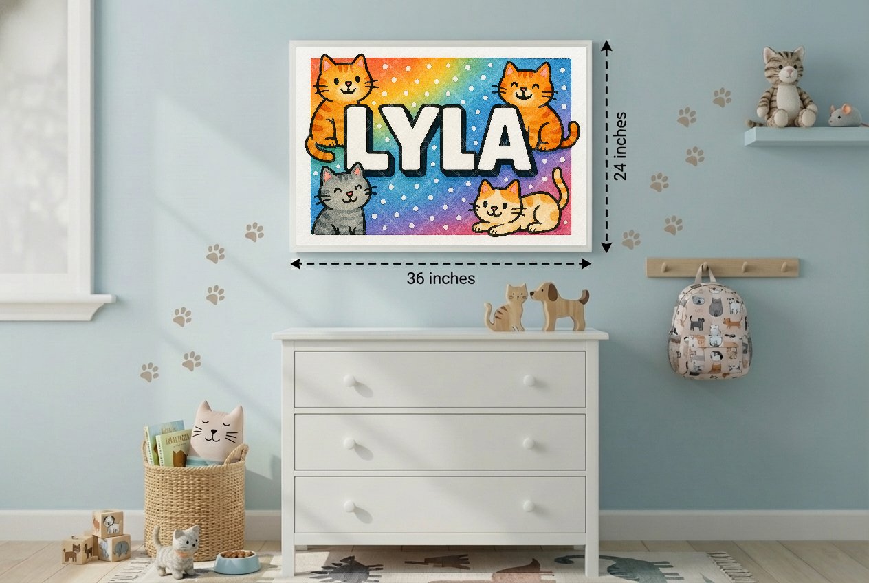 Personalized name art for Lyla