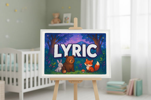 Lyric’s Personalized Forest Friends Art