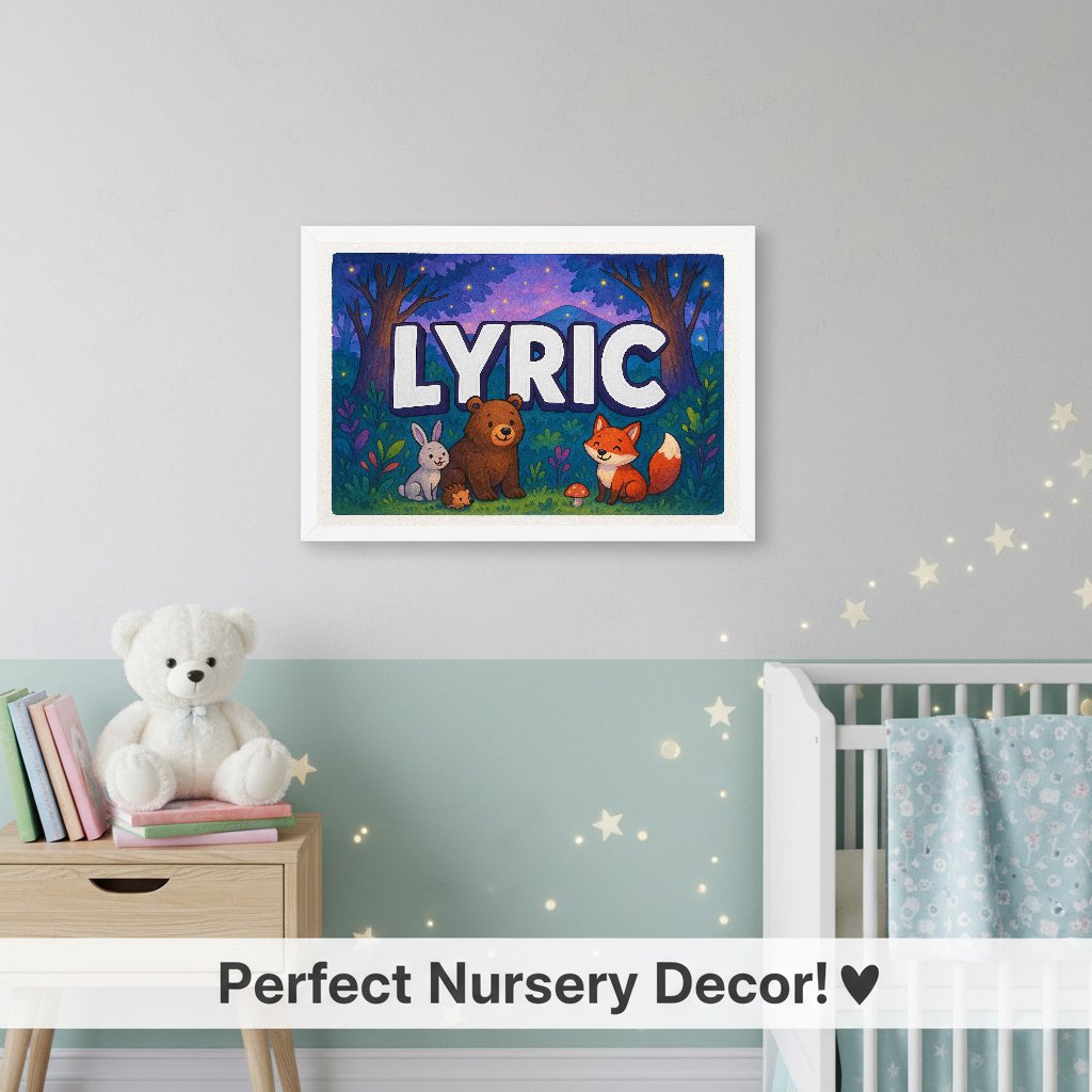 Personalized name art for Lyric