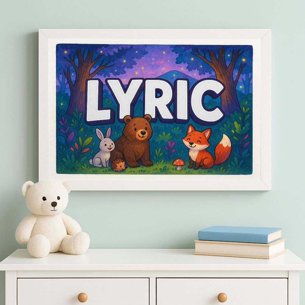 Personalized name art for Lyric