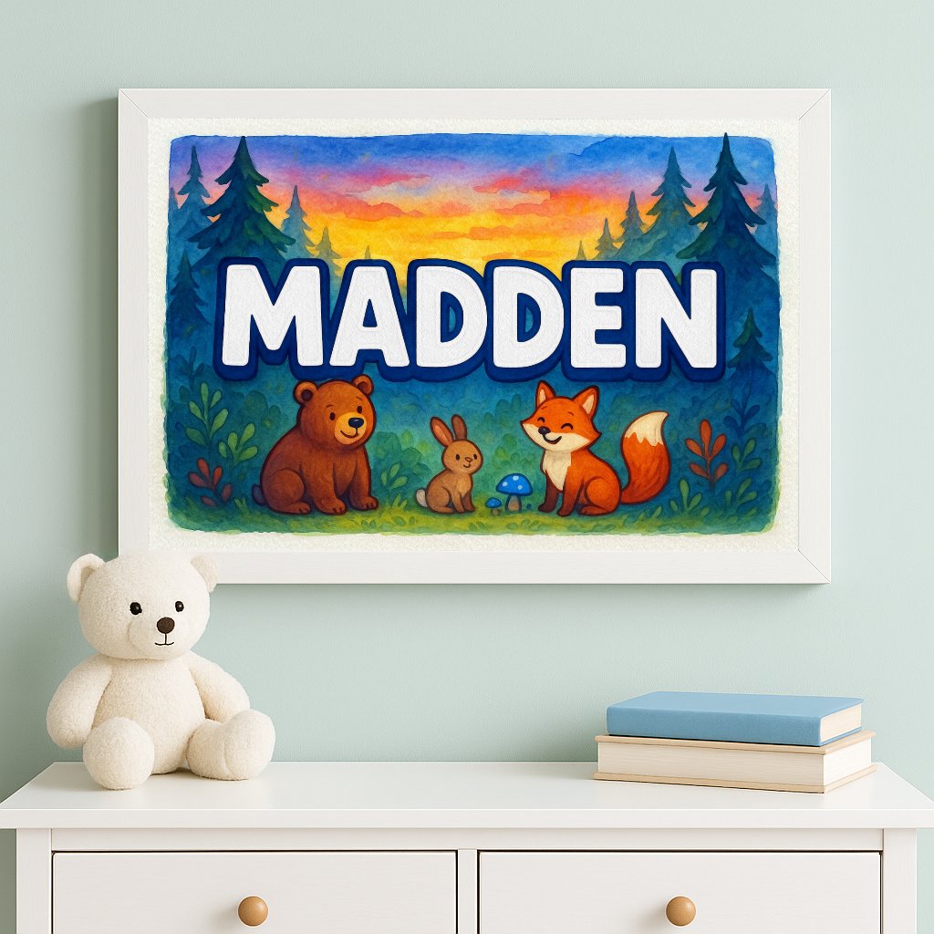 Personalized name art for Madden