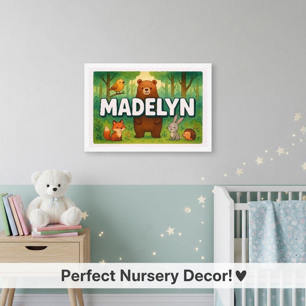 Personalized name art for Madelyn