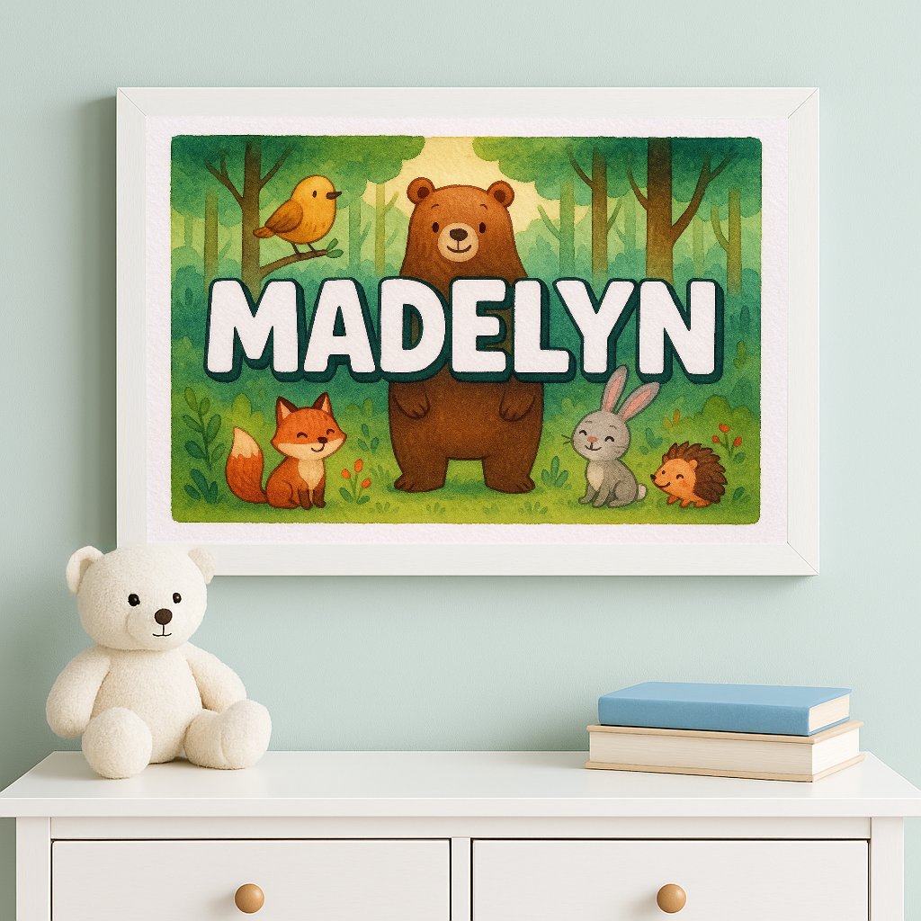 Personalized name art for Madelyn