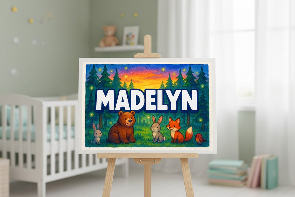 Personalized name art for Madelyn