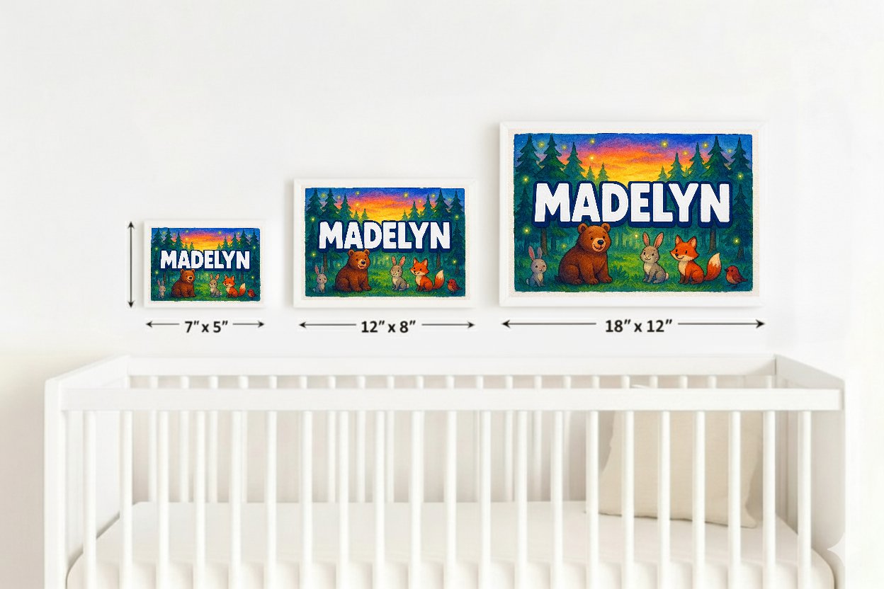 Personalized name art for Madelyn